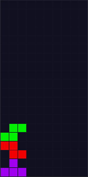 BLOCKS game screenshot — falling tetromino pieces